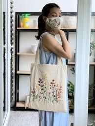 Embroidered Cotton Bags